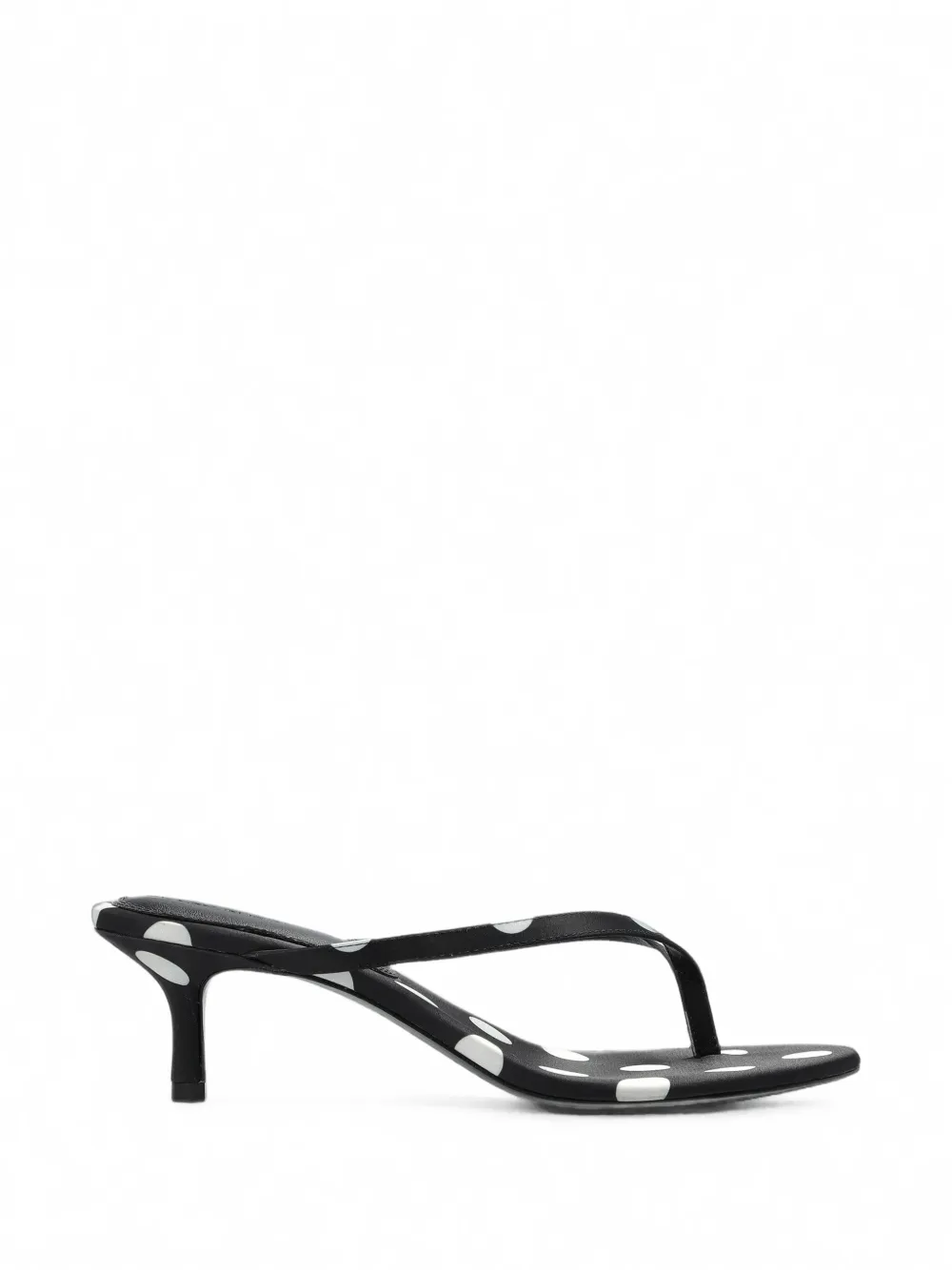 BLACK SUEDE STUDIO Tash polka-dot satin sandals