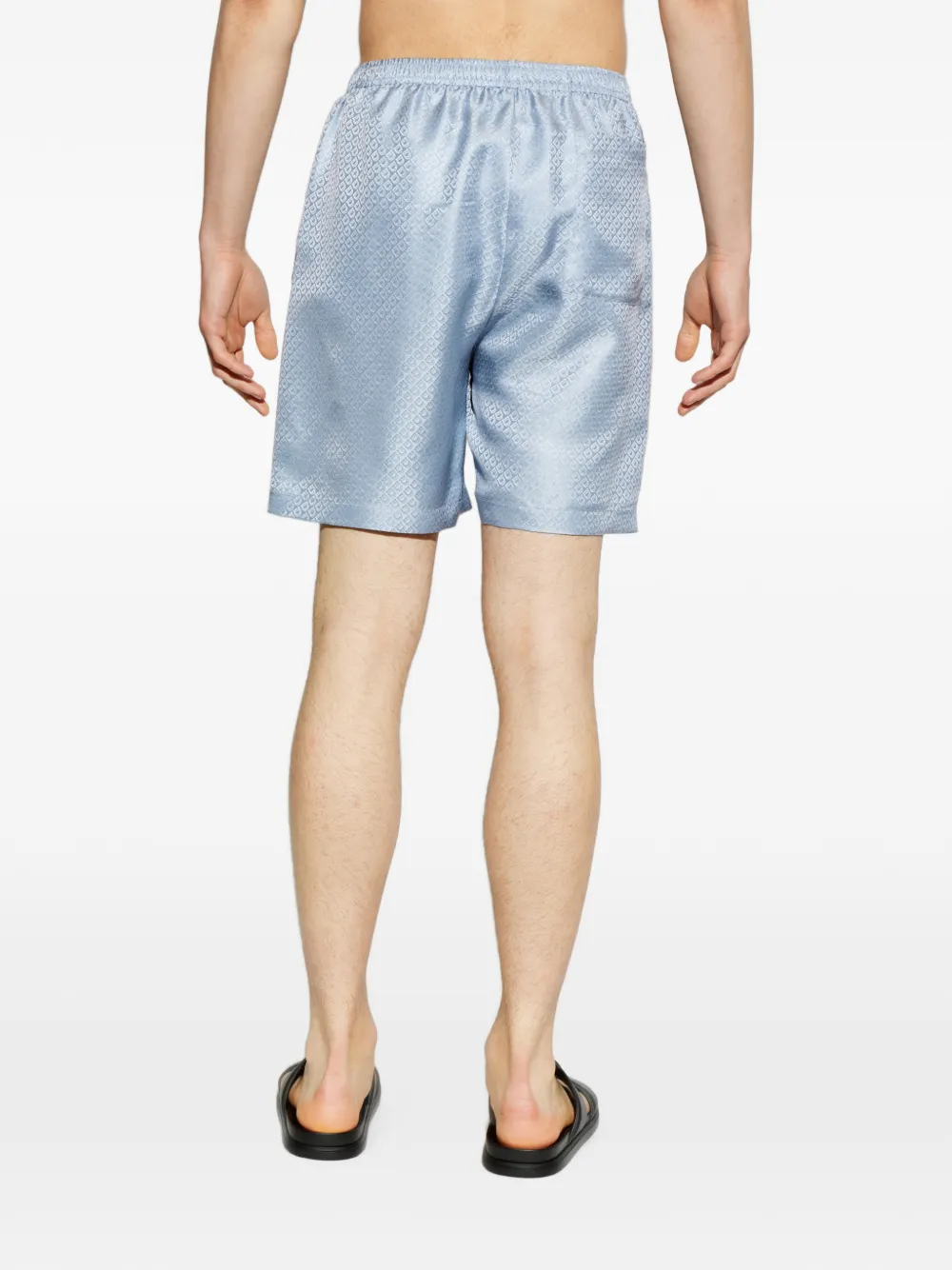 Ferragamo Gancini-pattern shorts Blauw