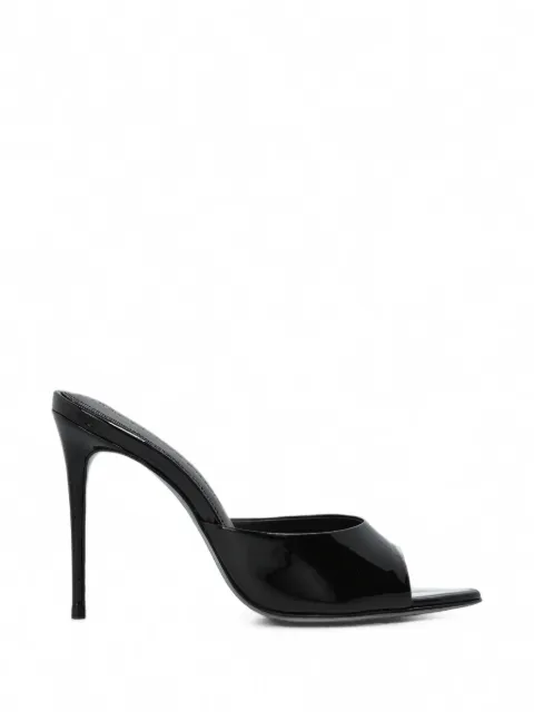 BLACK SUEDE STUDIO Jazz patent-finish sandals