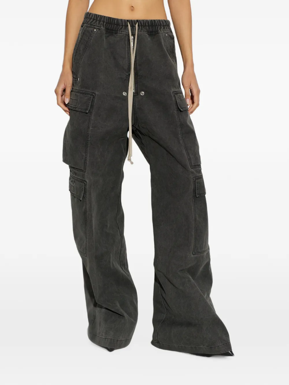 Rick Owens DRKSHDW wide-leg cargo pants Grijs