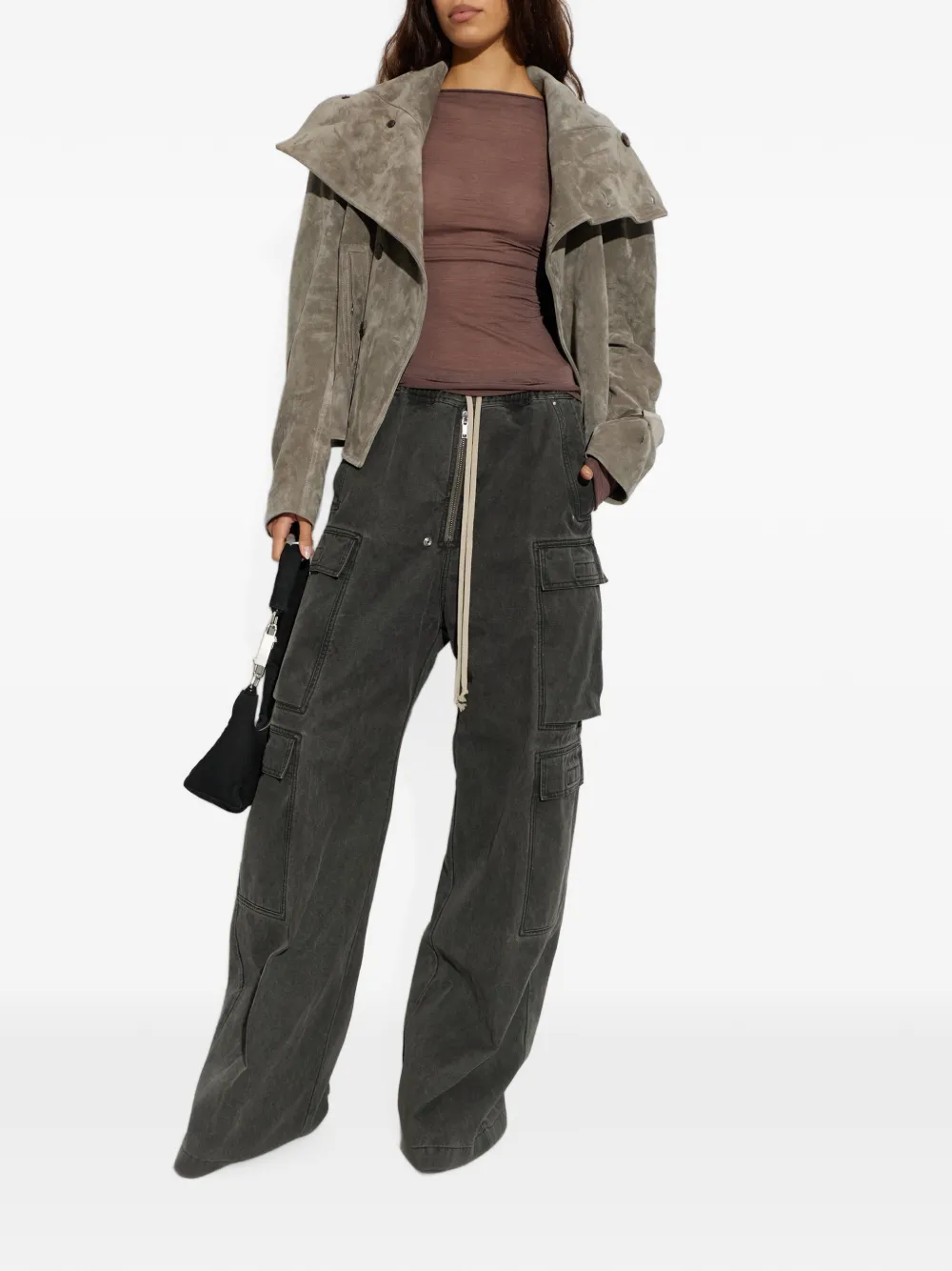 Rick Owens DRKSHDW wide-leg cargo pants Grijs
