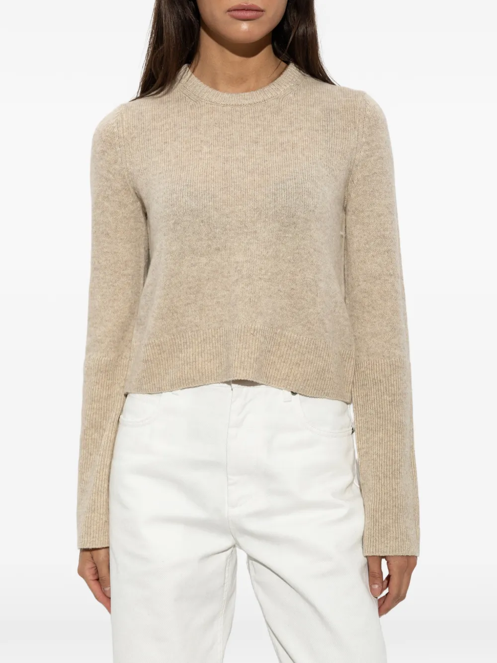By Malene Birger Hannah ribbed-knit sweater Beige