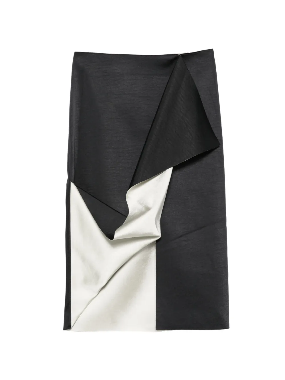 Róhe draped midi skirt