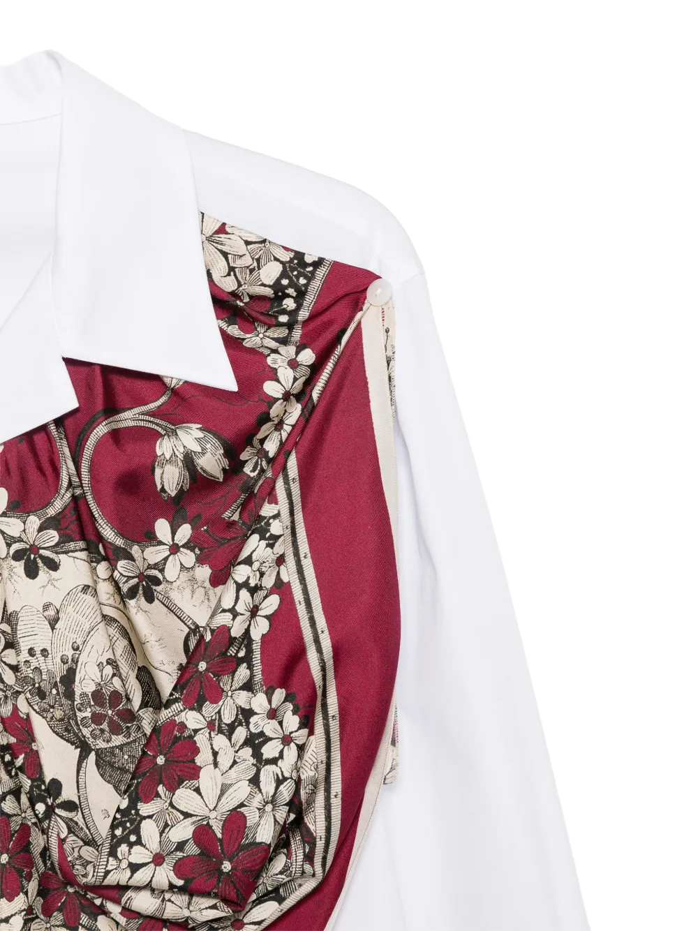 Antonio Marras Gedrapeerde blouse Wit