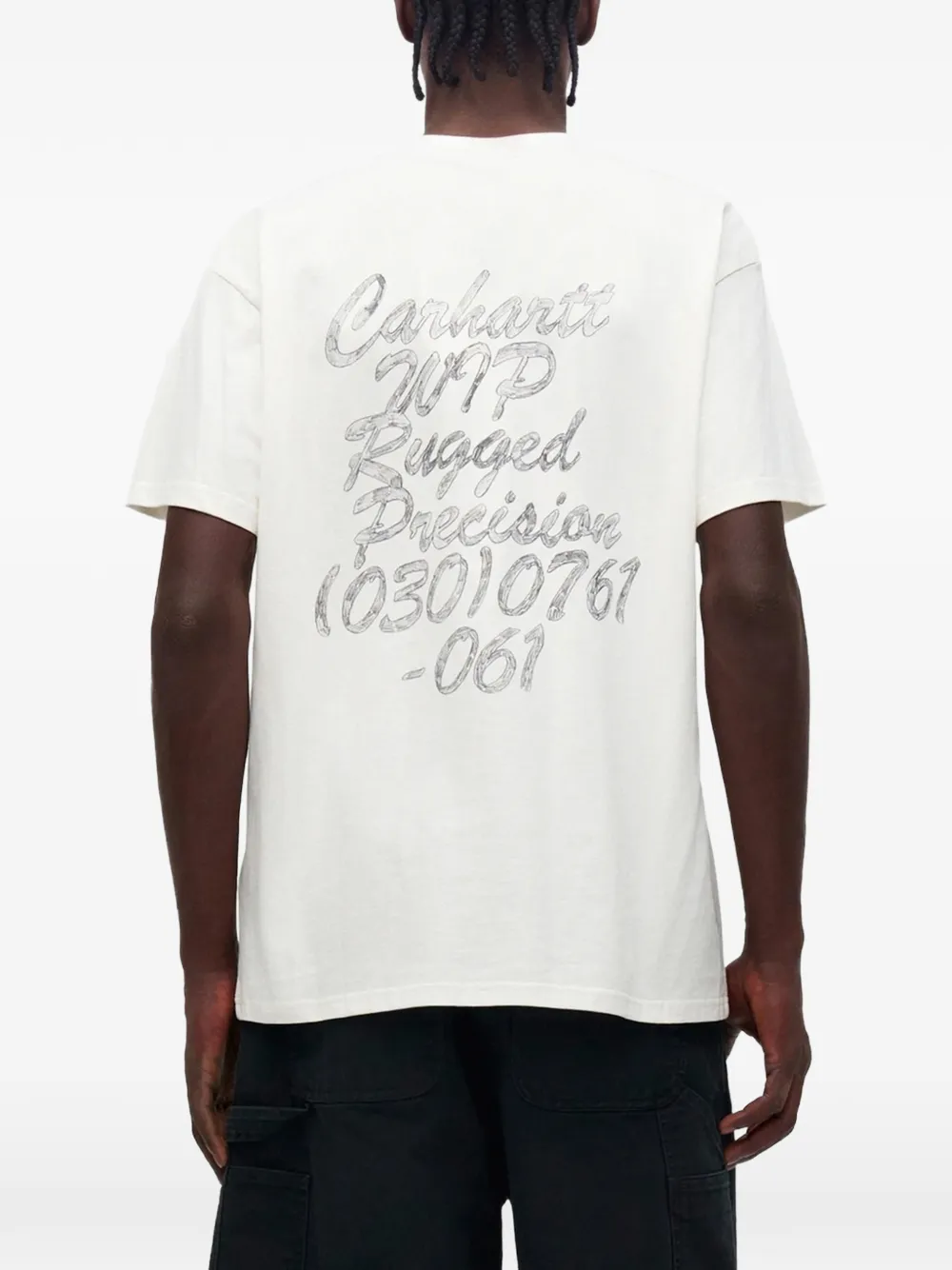 Carhartt WIP S S Hatching Script T-shirt Beige