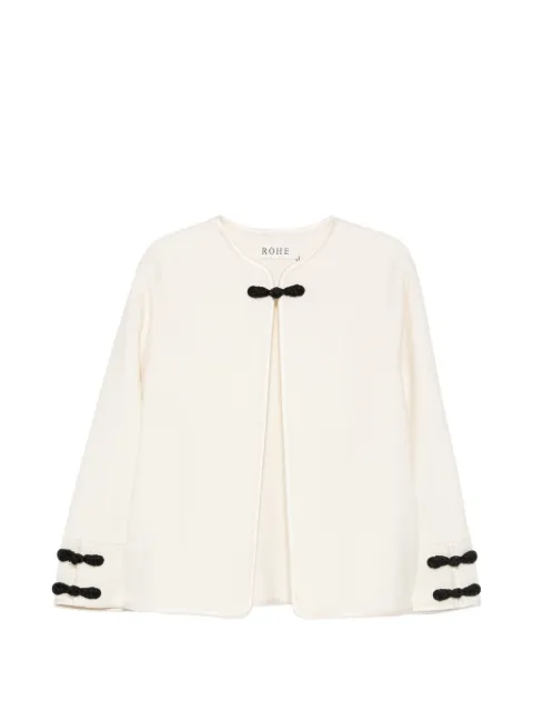 Róhe frog-fastening collarless jacket
