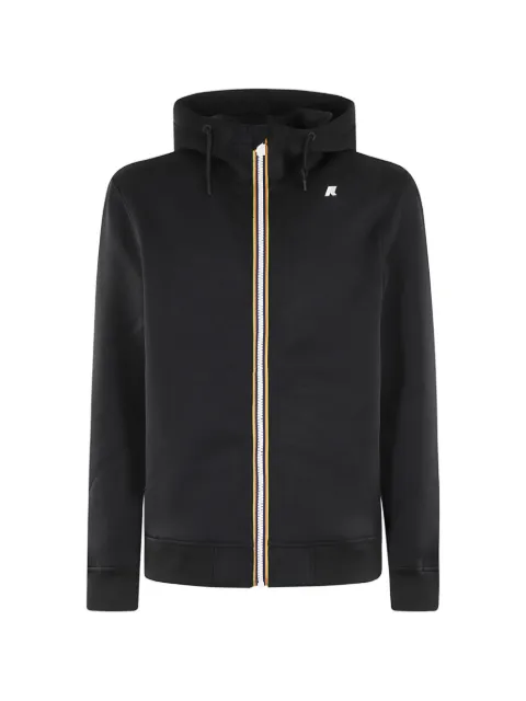 K-Way Rainer Spacer logo-print zip-up hooded jacket