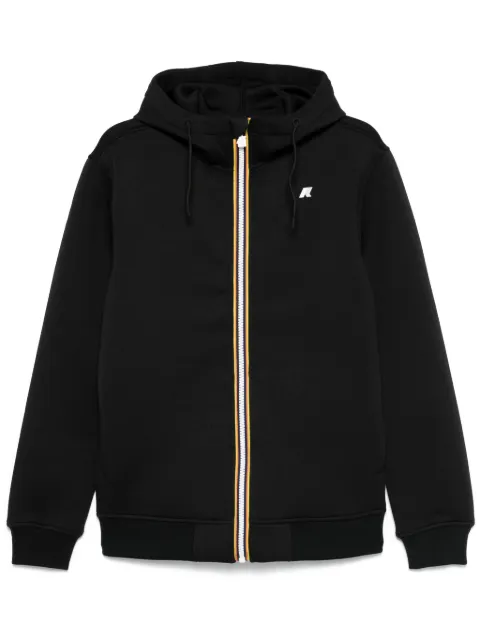 K-Way Rainer Spacer logo-print zip-up hooded jacket