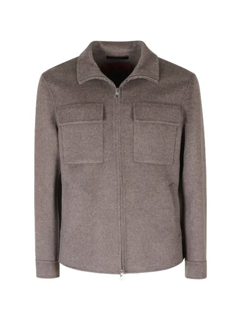 Montecore zip-up flap-pocket shirt jacket