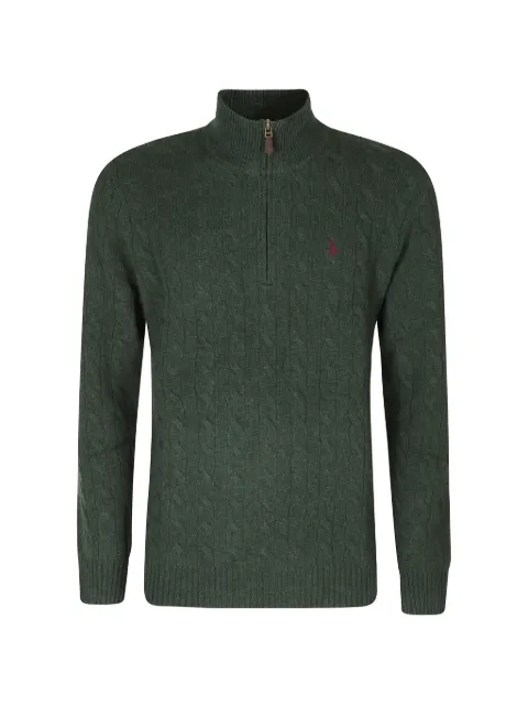 Polo Ralph Lauren Cable-knit quarter-zip sweater