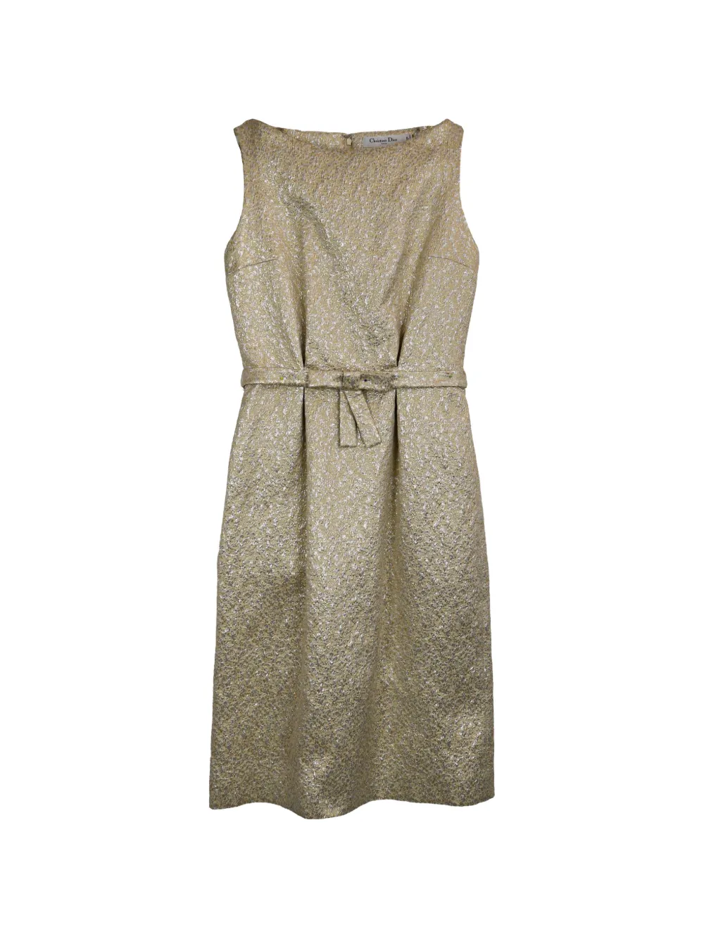 Christian Dior Pre-Owned Ärmelloses Minikleid - Gold