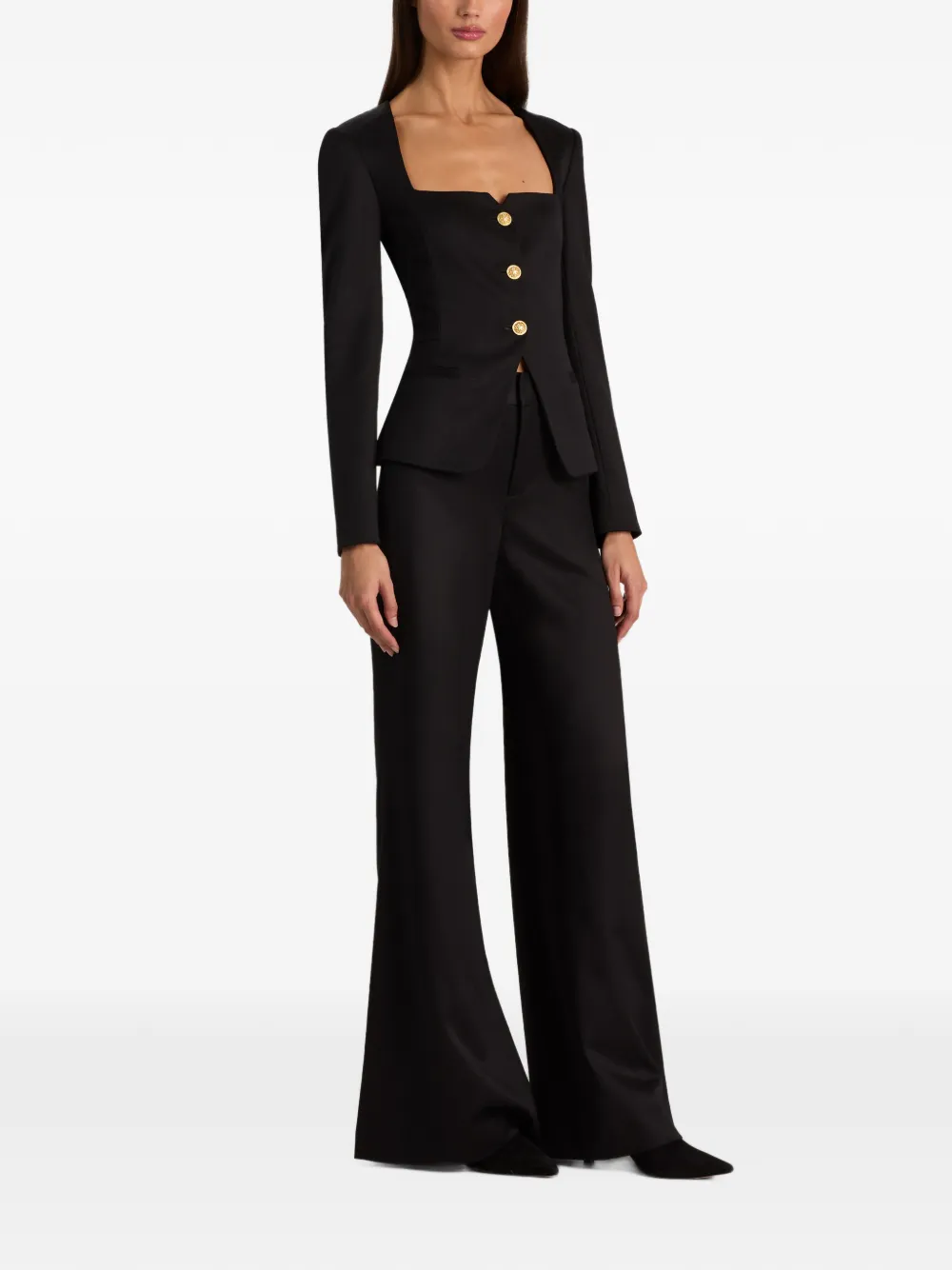 alice + olivia Trisha fitted jacket Zwart