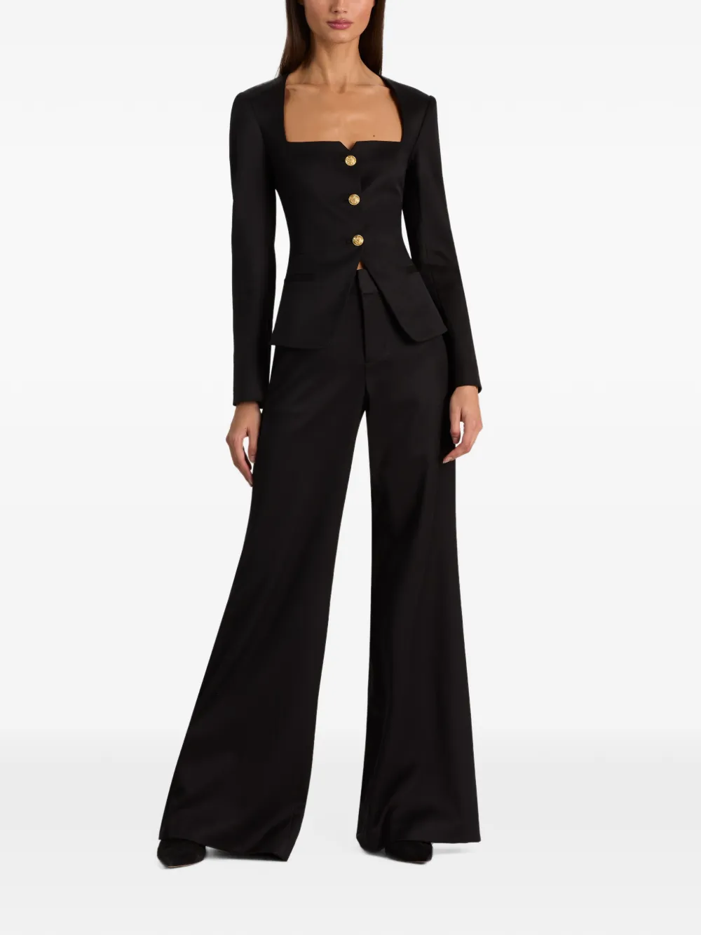 alice + olivia Trisha fitted jacket Zwart