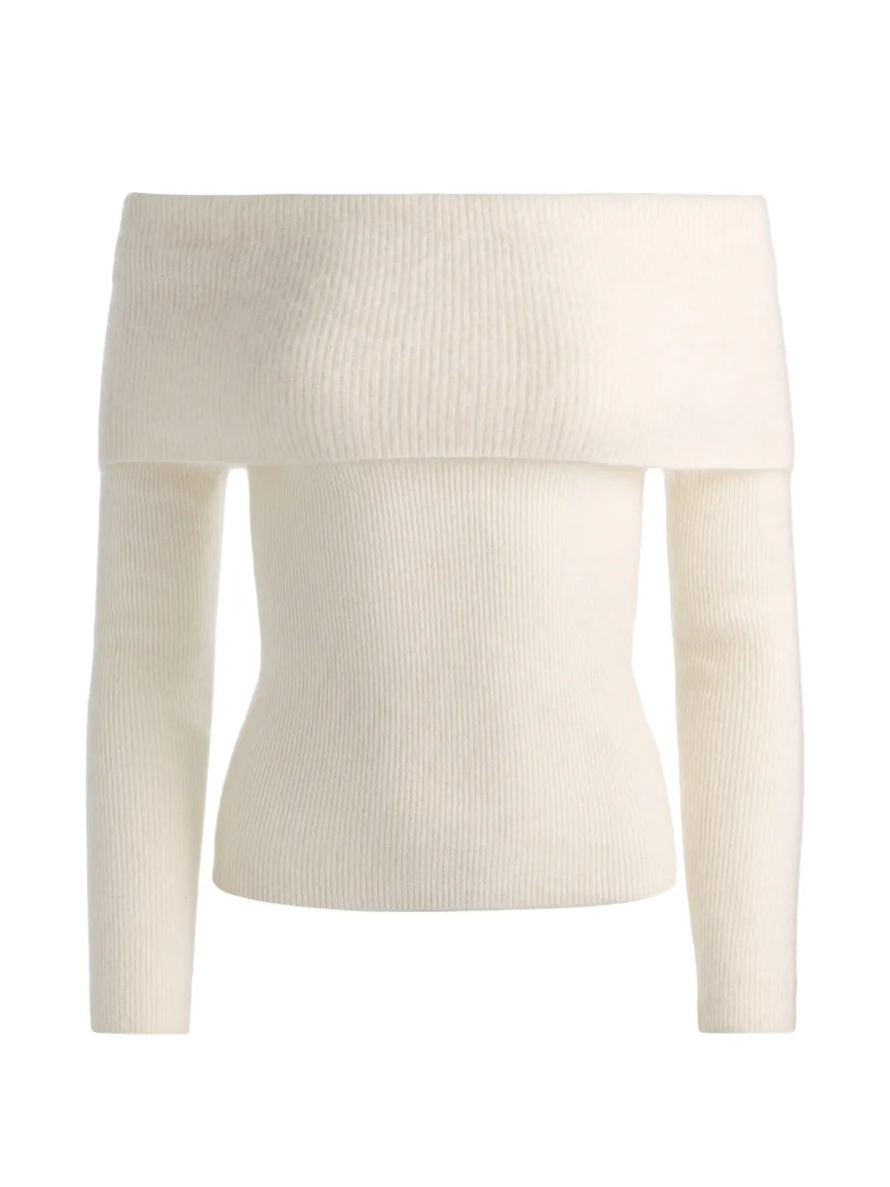 alice + olivia Dolan foldover-top sweater - Nude