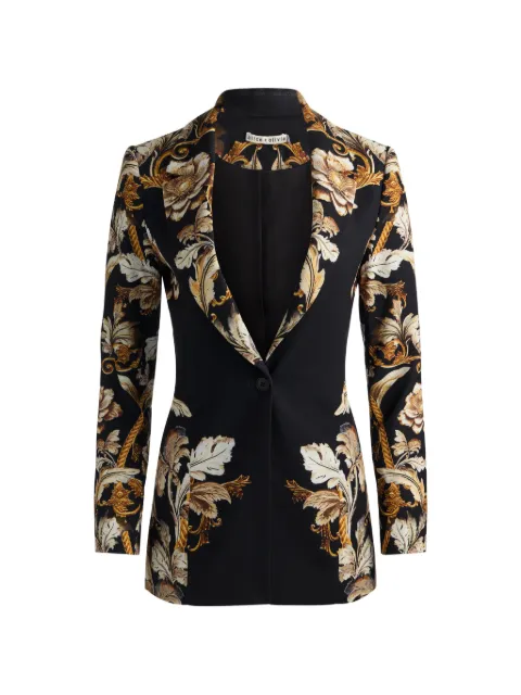 alice + olivia Shae floral-print blazer