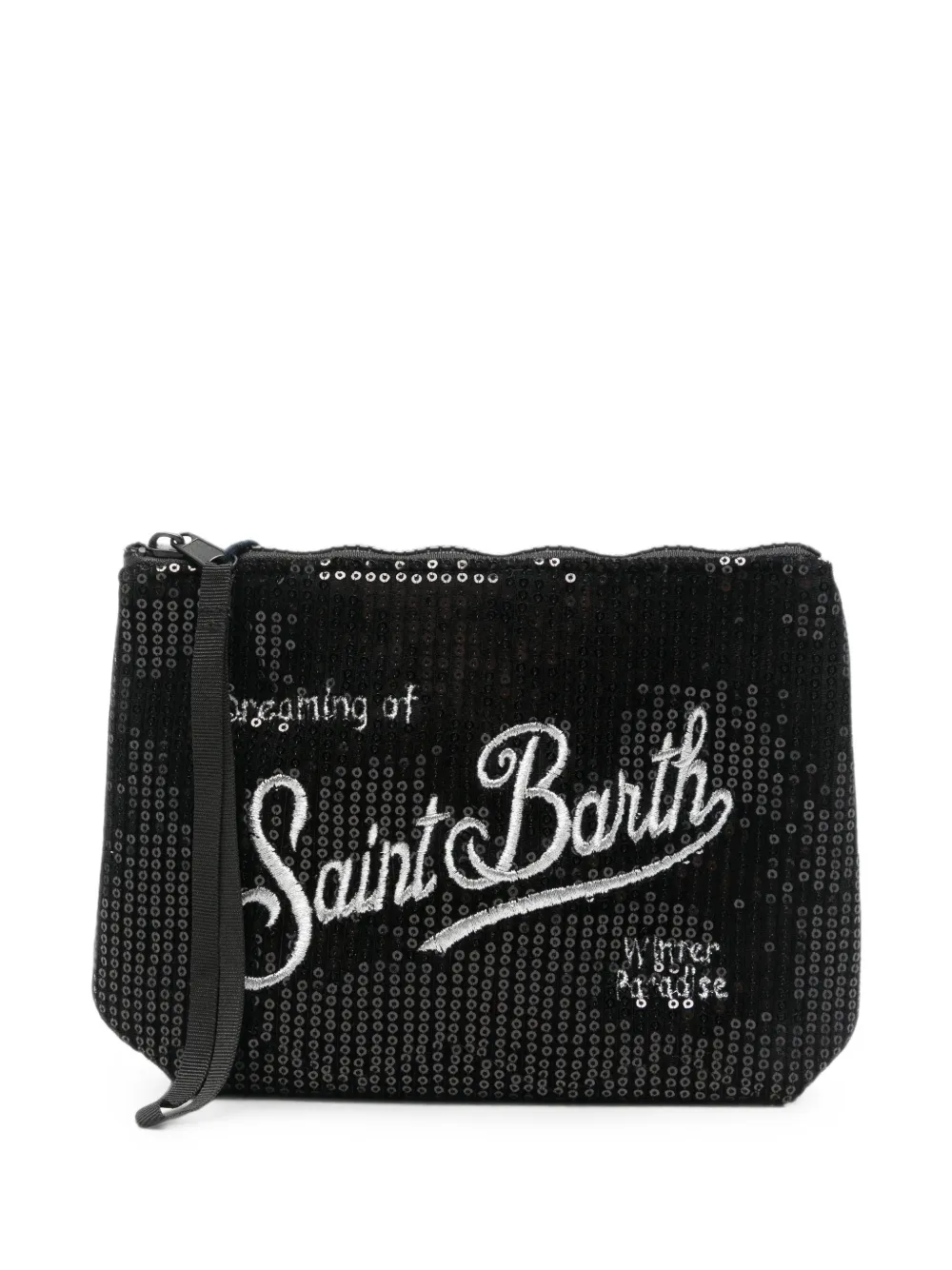 MC2 Saint Barth pochette brodée de sequins Aline - Noir
