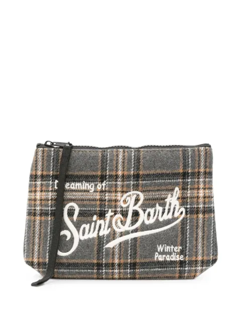 MC2 Saint Barth Aline check-pattern clutch bag