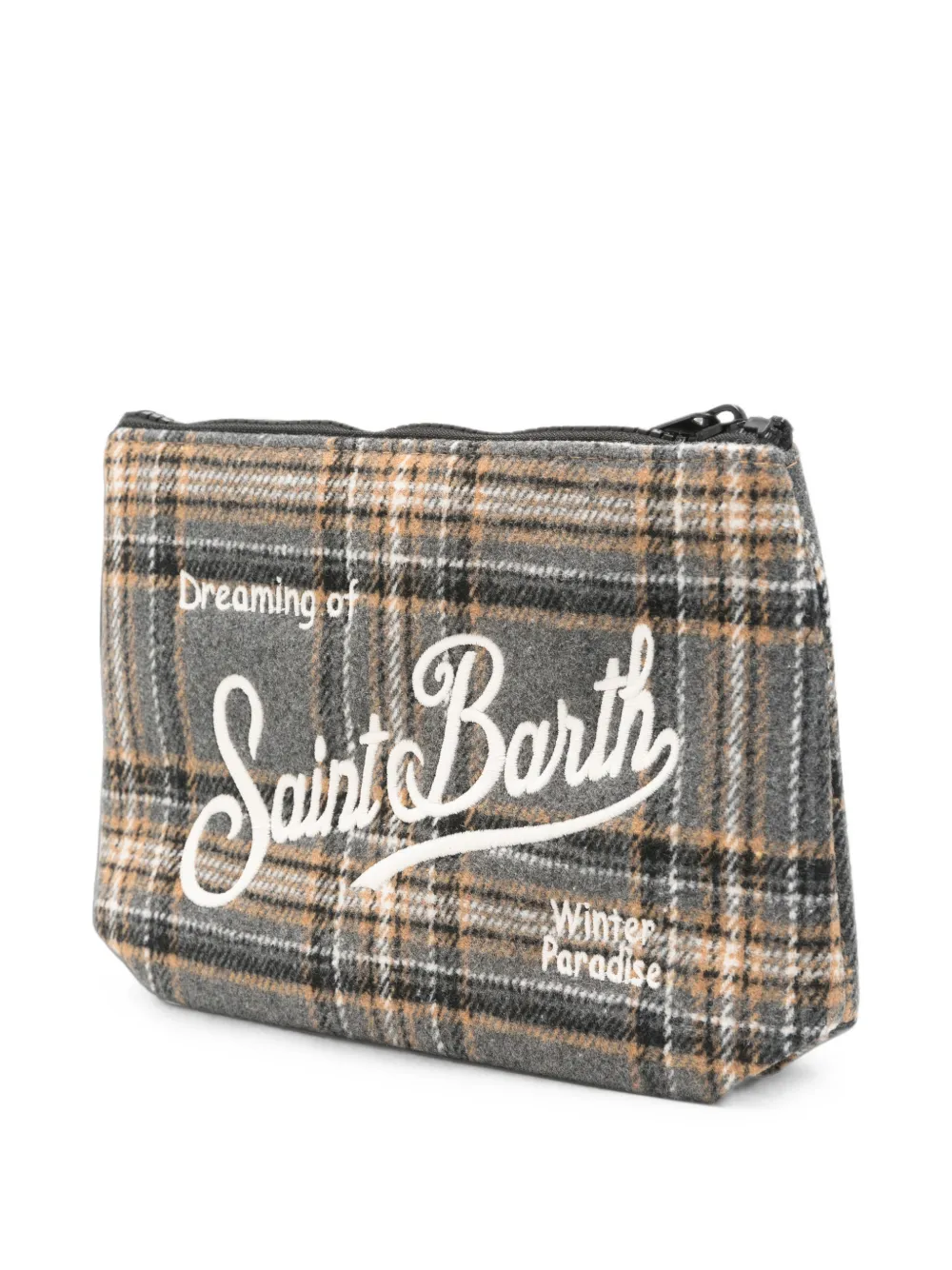 MC2 Saint Barth Aline geruite clutch Grijs