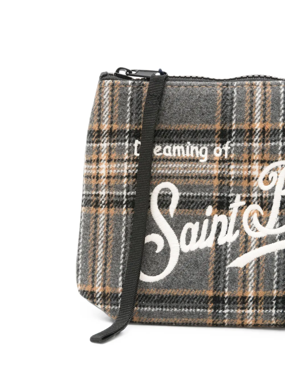 MC2 Saint Barth Aline geruite clutch Grijs