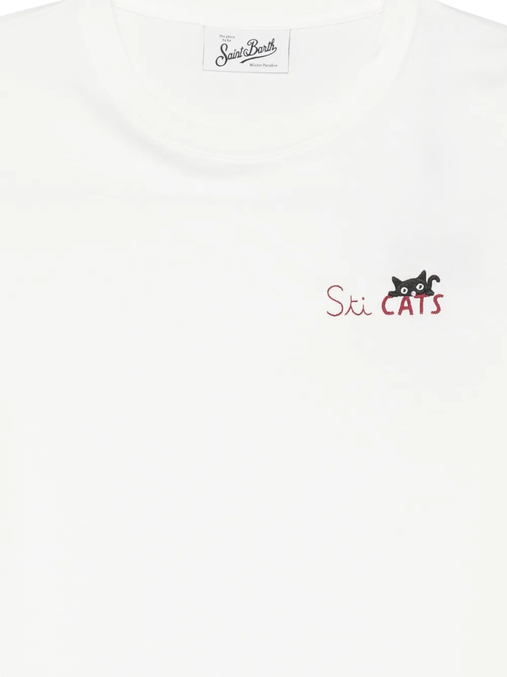 MC2 Saint Barth embroidered-logo T-shirt Wit