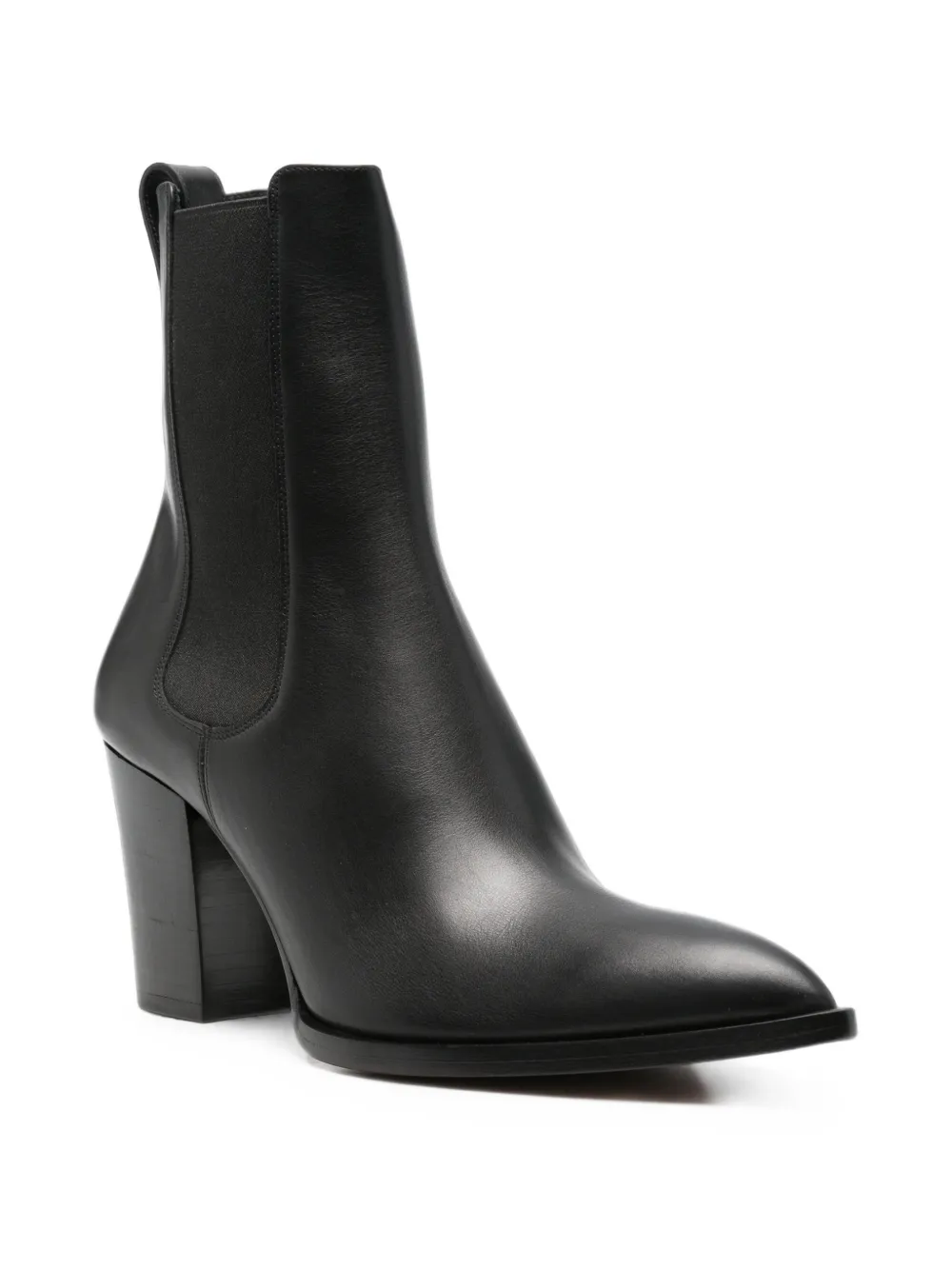 TOM FORD Dagger pointed-toe block-heel Chelsea boots Zwart