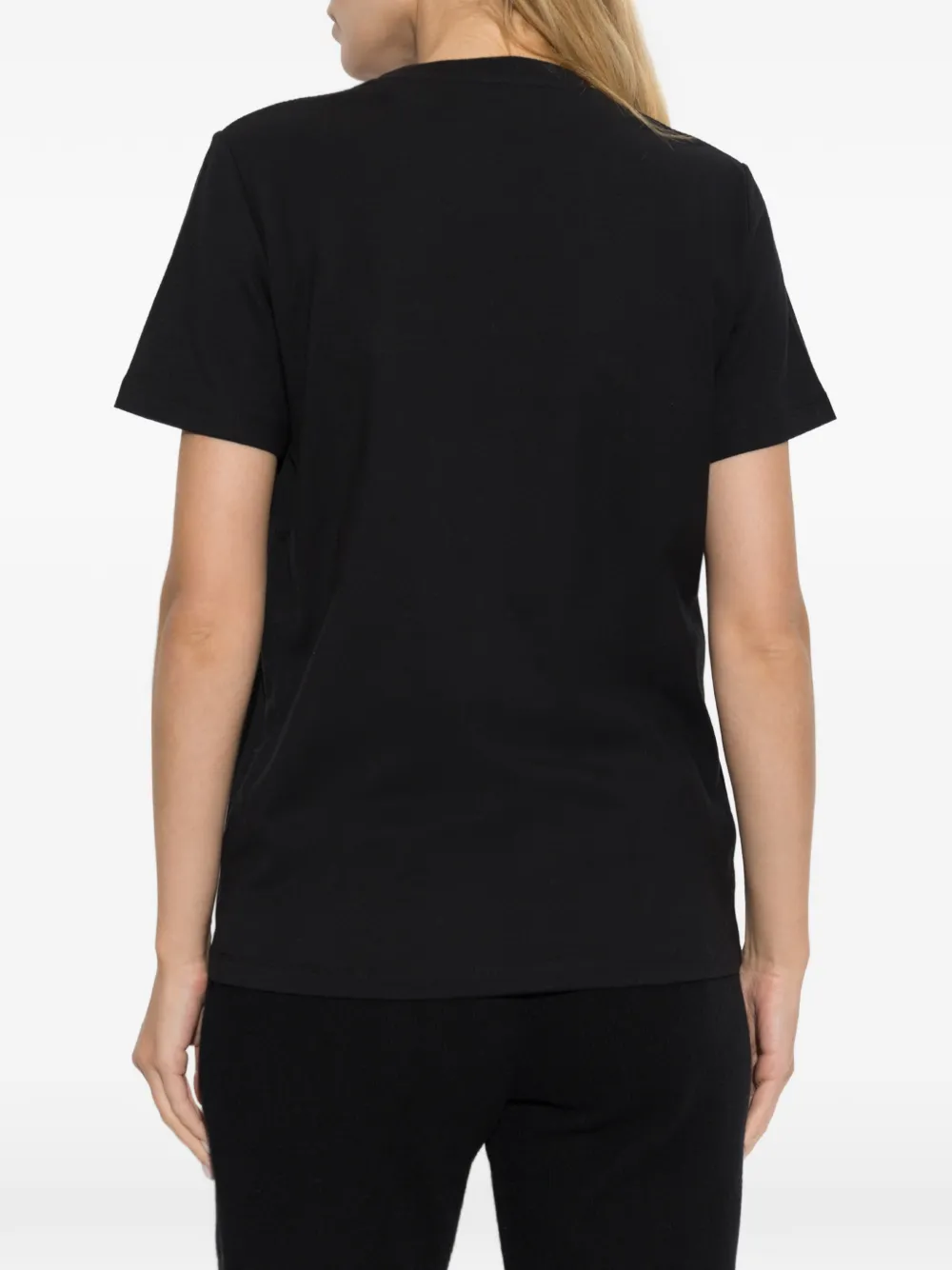 Balmain T-shirt met geborduurd logo Zwart