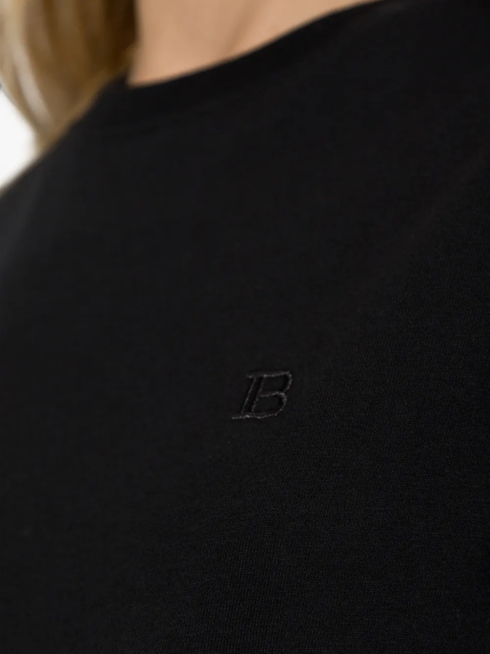 Balmain T-shirt met geborduurd logo Zwart