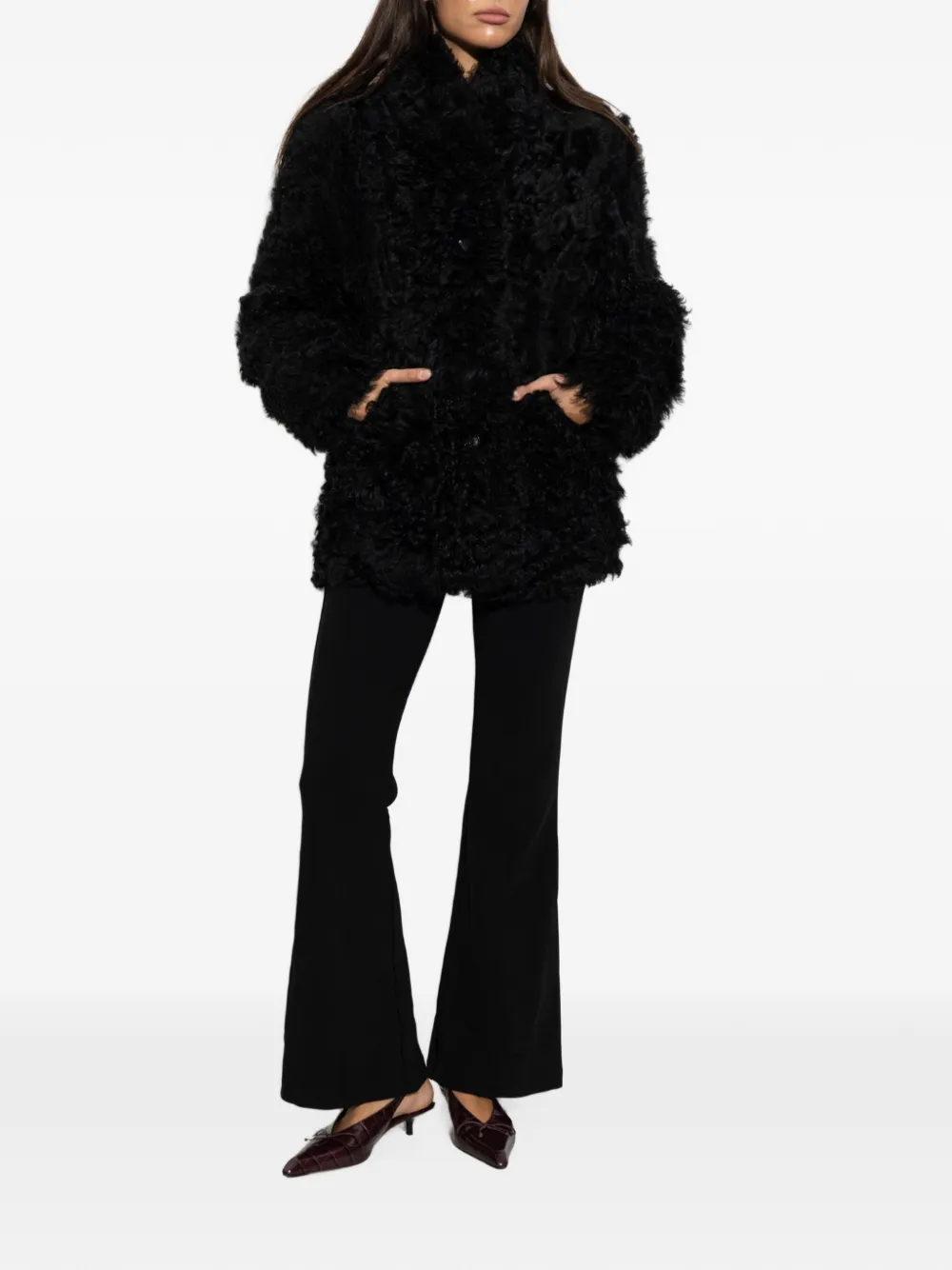 By Malene Birger Vilesa flared broek Zwart