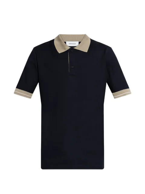 Ferragamo contrast-trim polo shirt