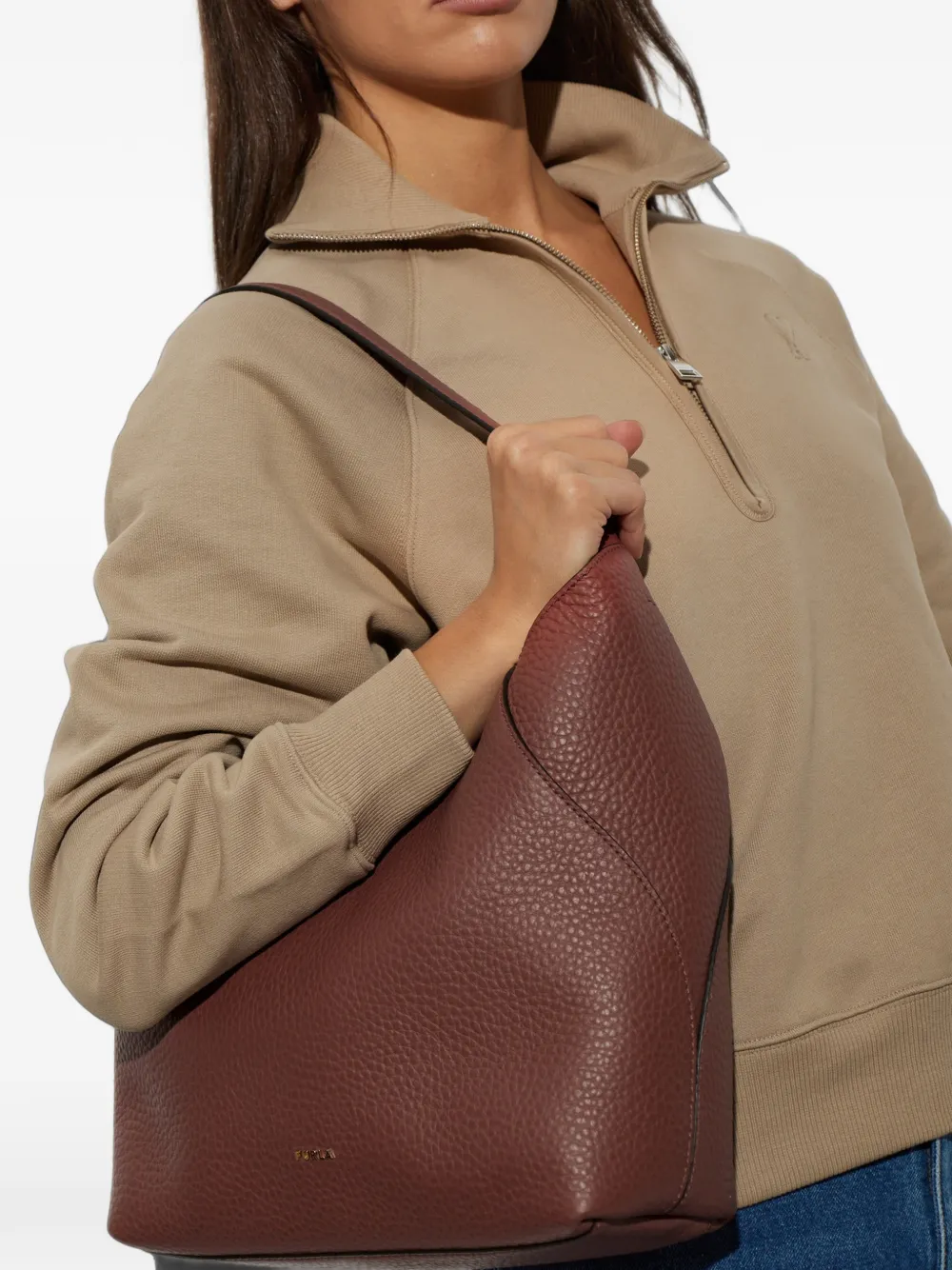 Furla Lara schoudertas Bruin