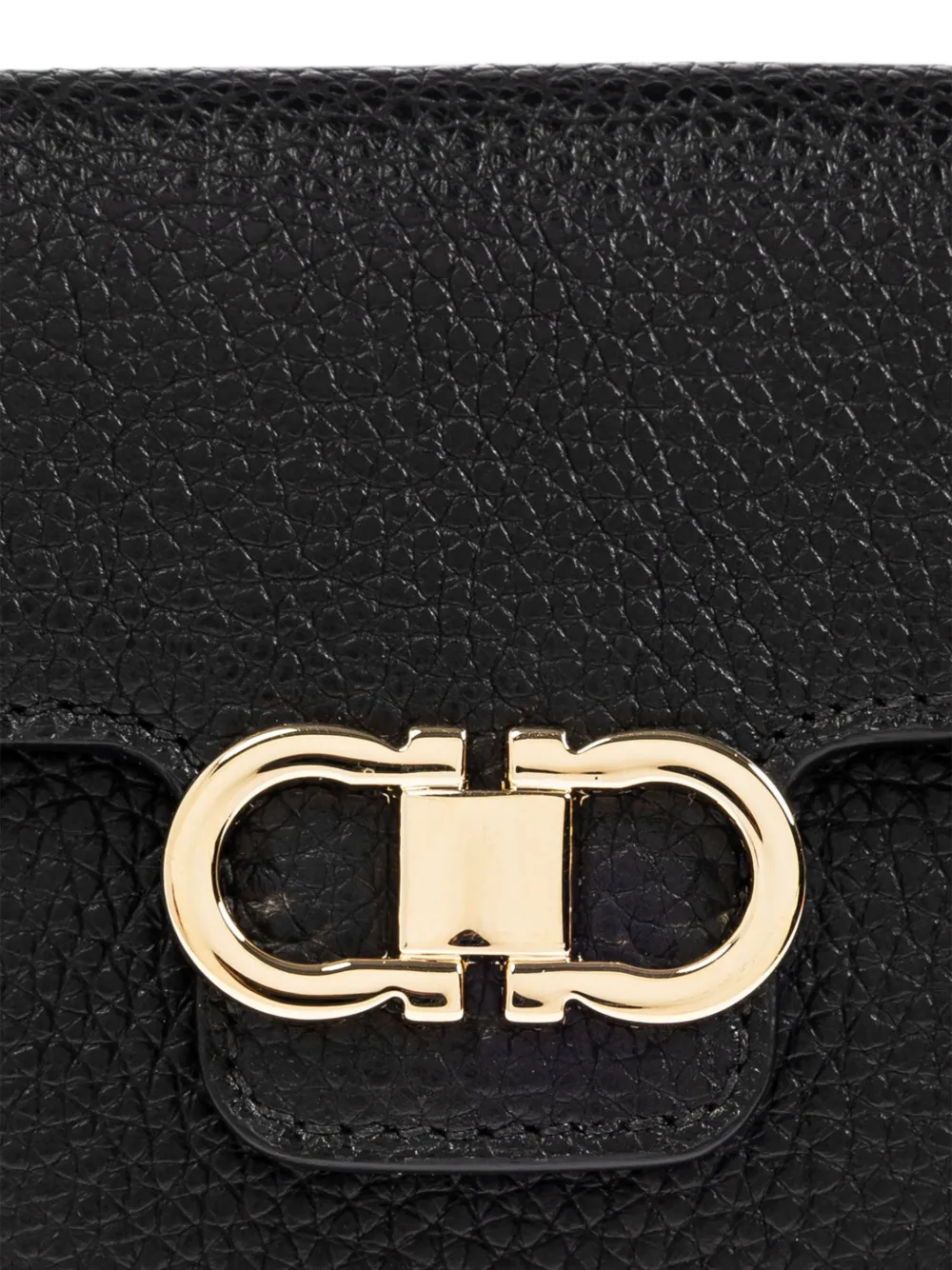 Ferragamo Gancini portemonnee Zwart
