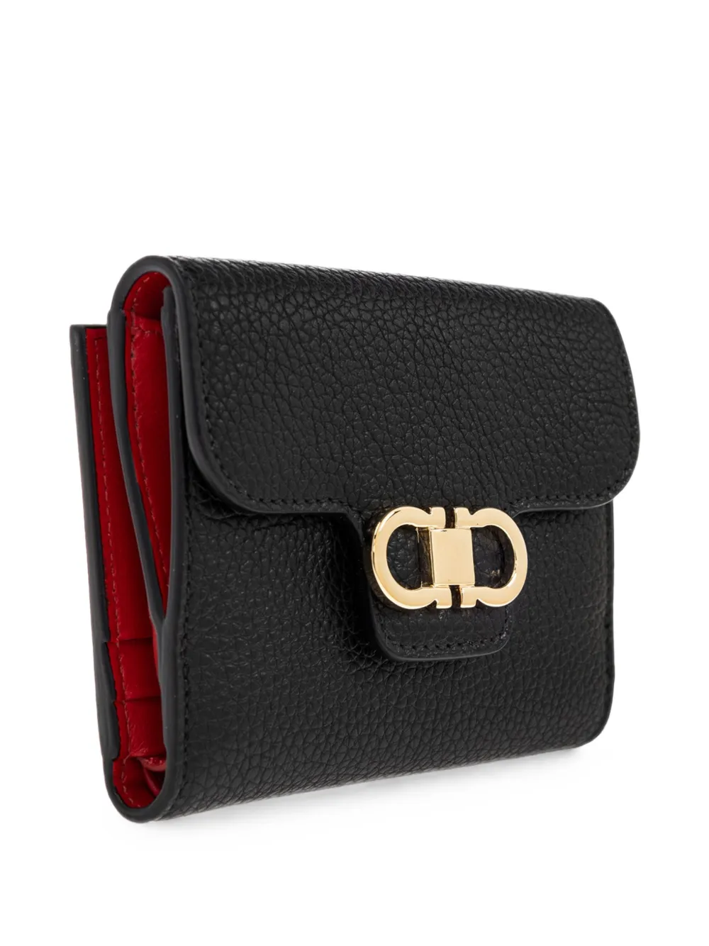 Ferragamo Gancini portemonnee Zwart