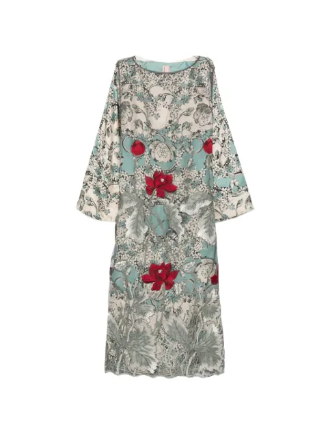 Antonio Marras floral-print embroidered dress