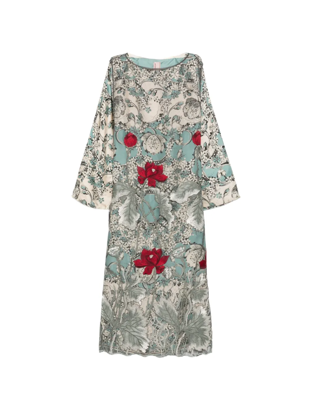 Antonio Marras floral-print embroidered dress
