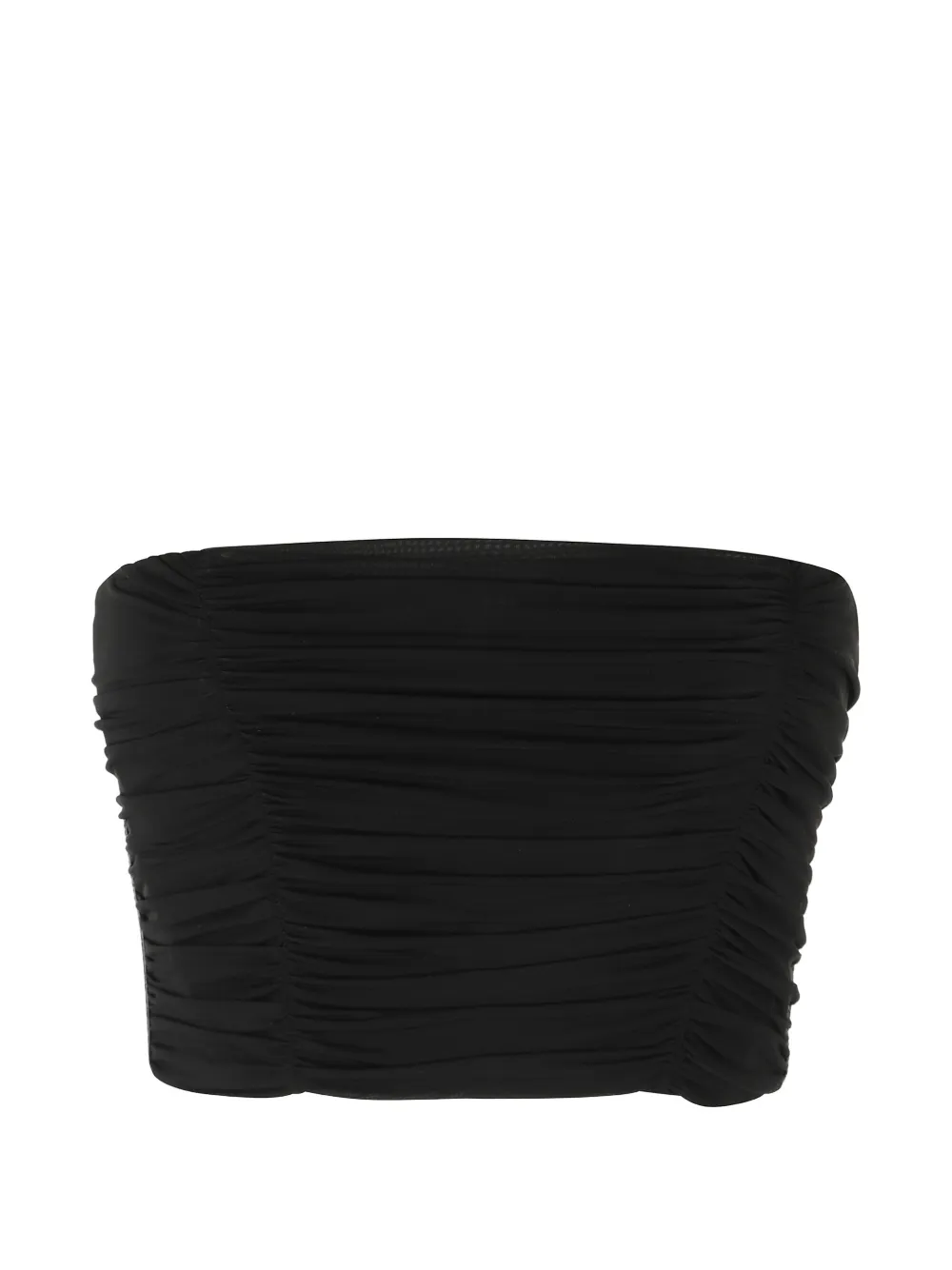 Elisabetta Franchi ruched bandeau top Zwart