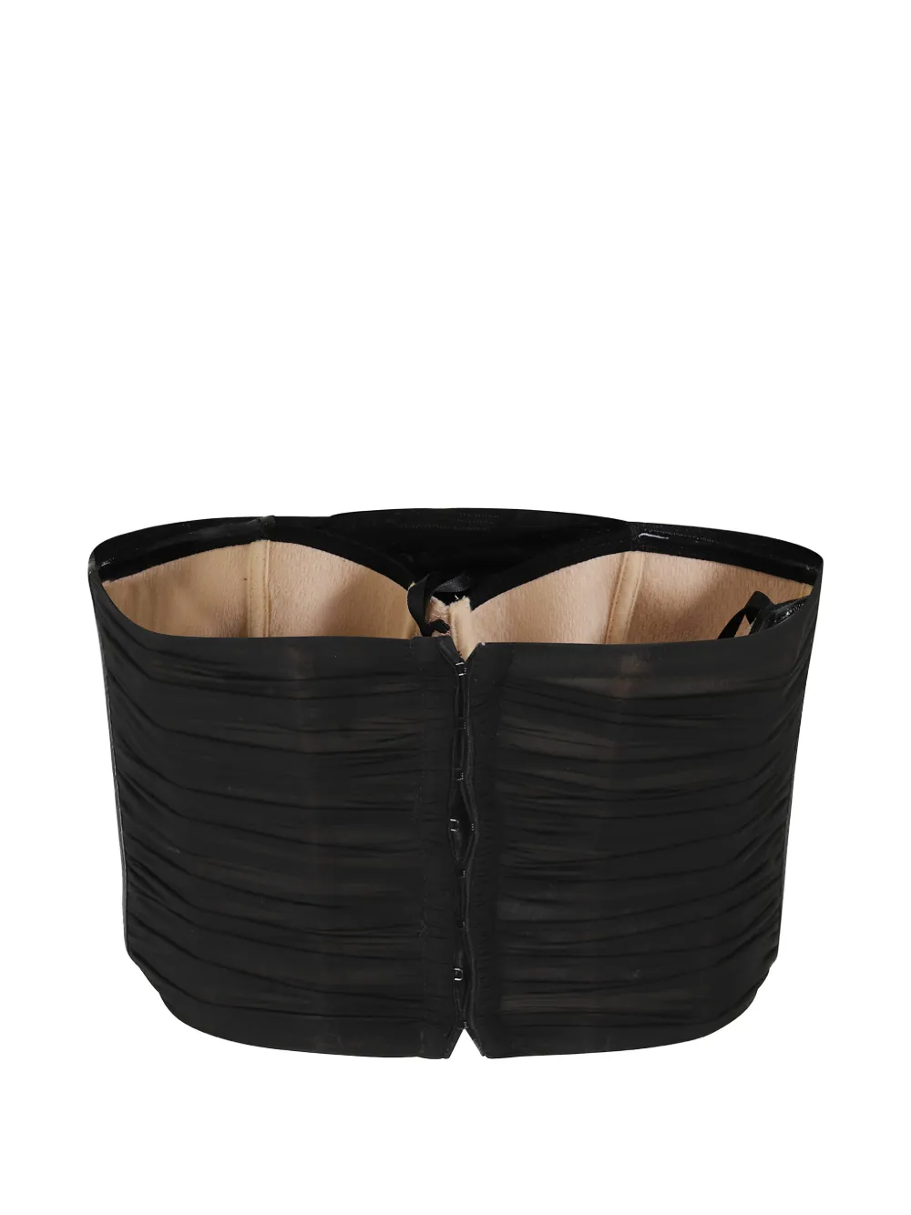 Elisabetta Franchi ruched bandeau top Zwart