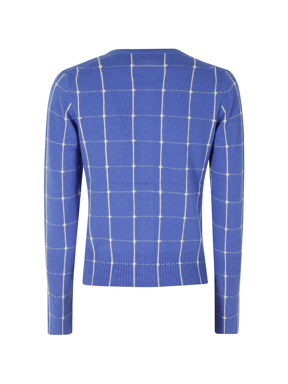Guest In Residence Jane check-pattern button-up cardigan Blauw