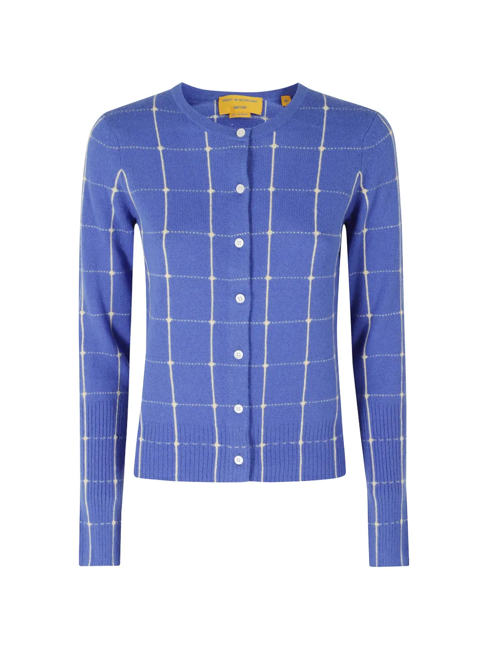 Guest In Residence Jane check-pattern button-up cardigan