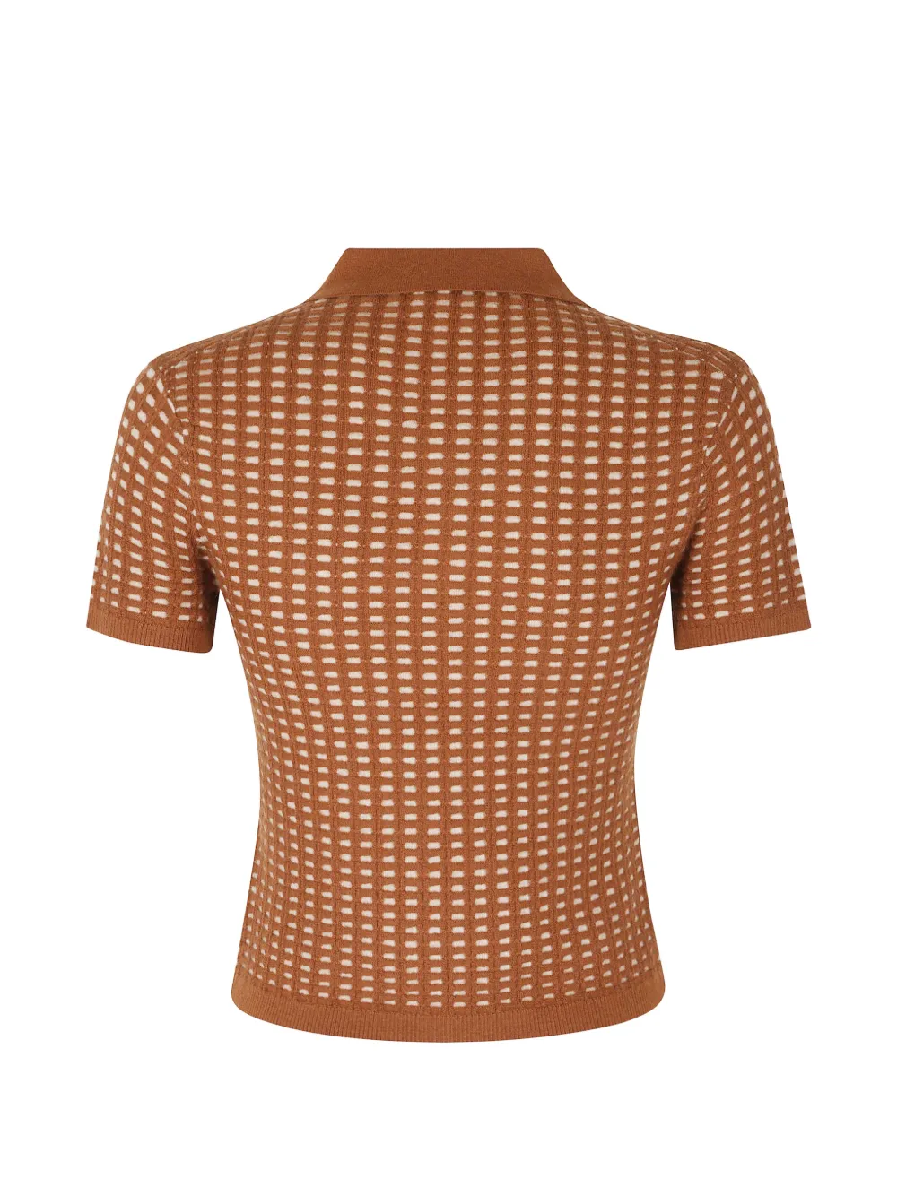 Guest In Residence check-knit polo shirt Bruin