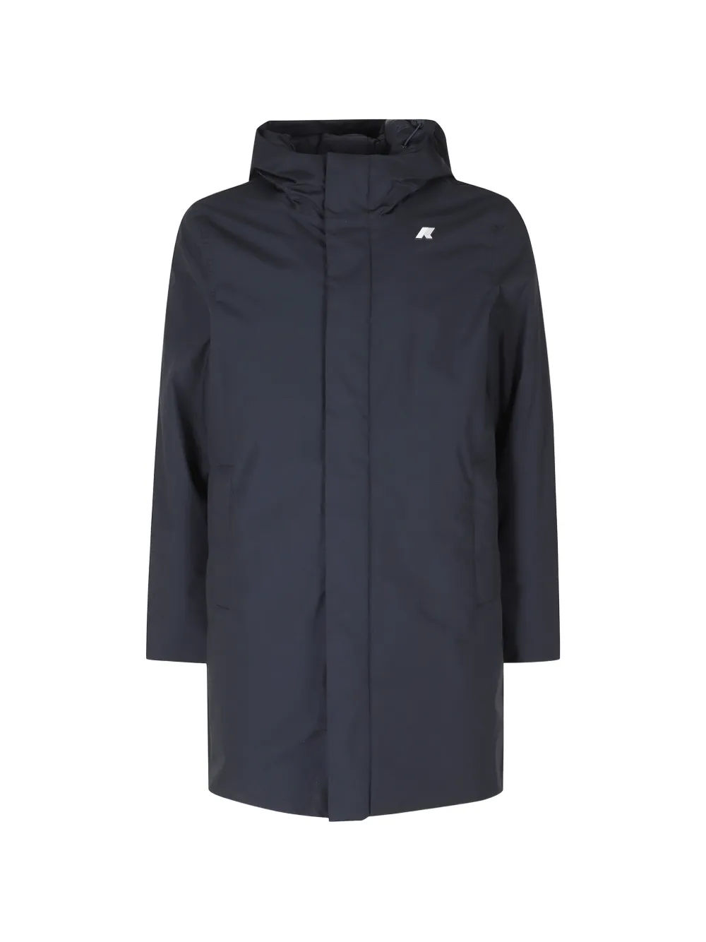 K-Way Thomas hooded logo-print coat