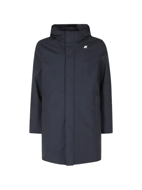 K-Way Thomas hooded logo-print coat