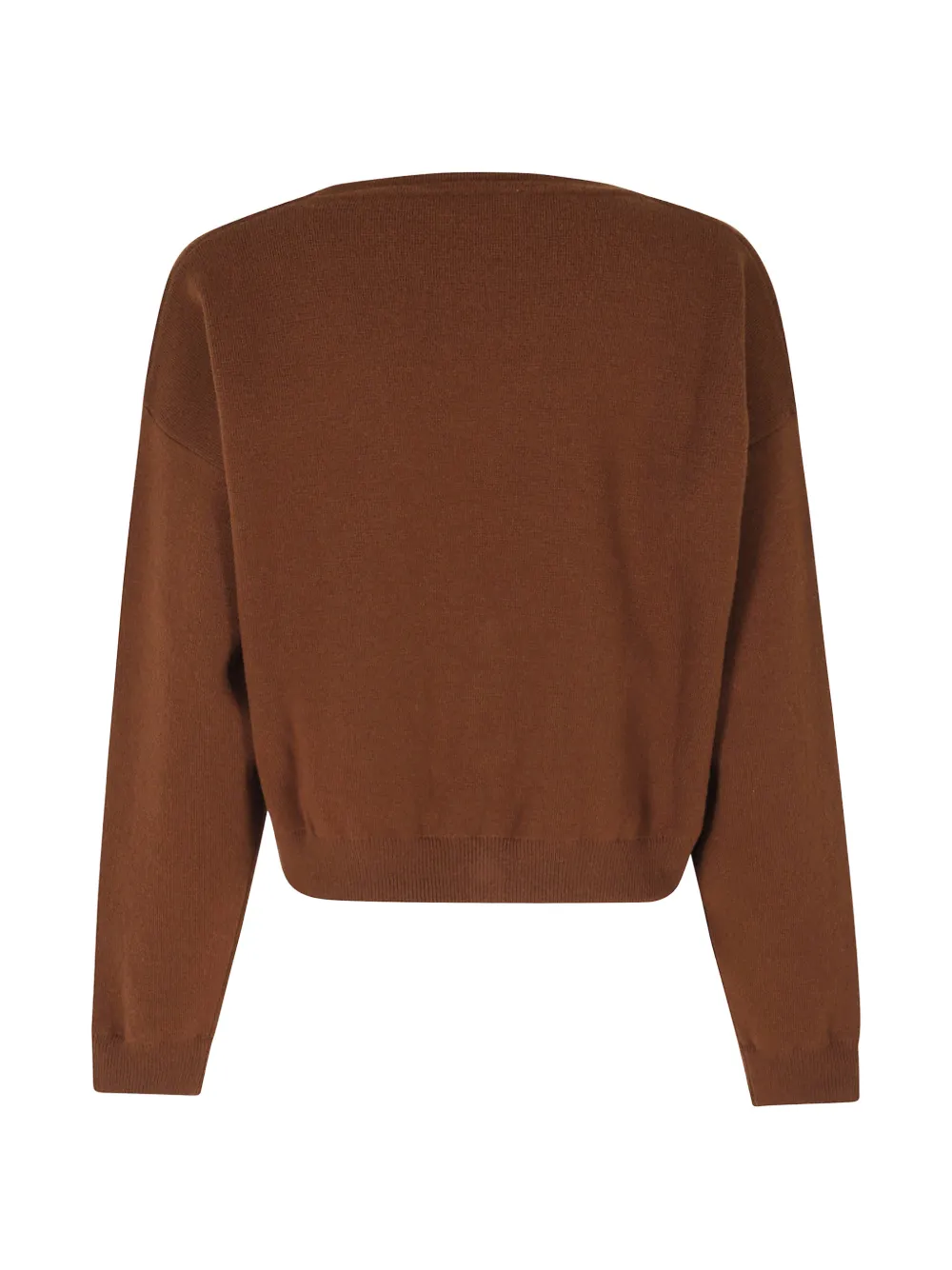 Roberto Collina V-neck cropped cardigan Bruin