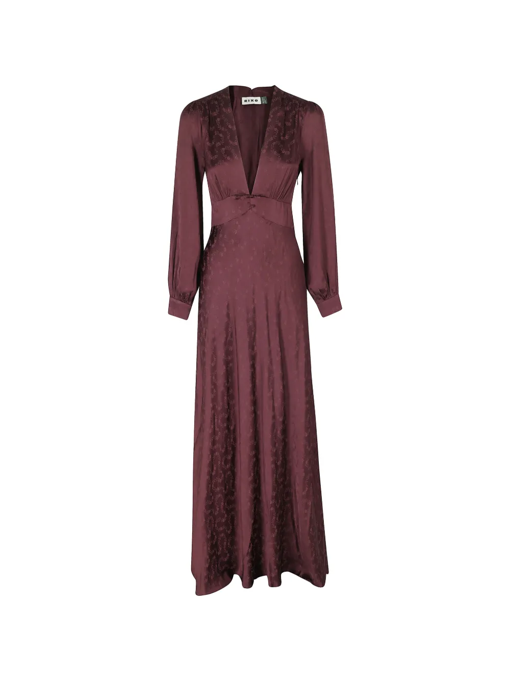 Rixo Emory floral-jacquard maxi dress Rood