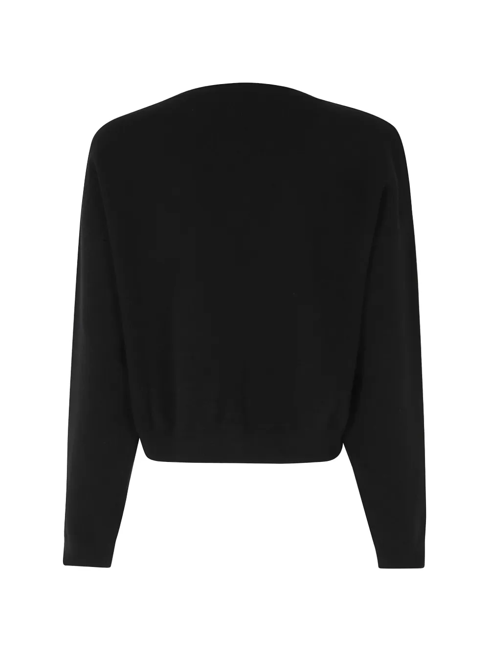 Roberto Collina V-neck cropped cardigan Zwart