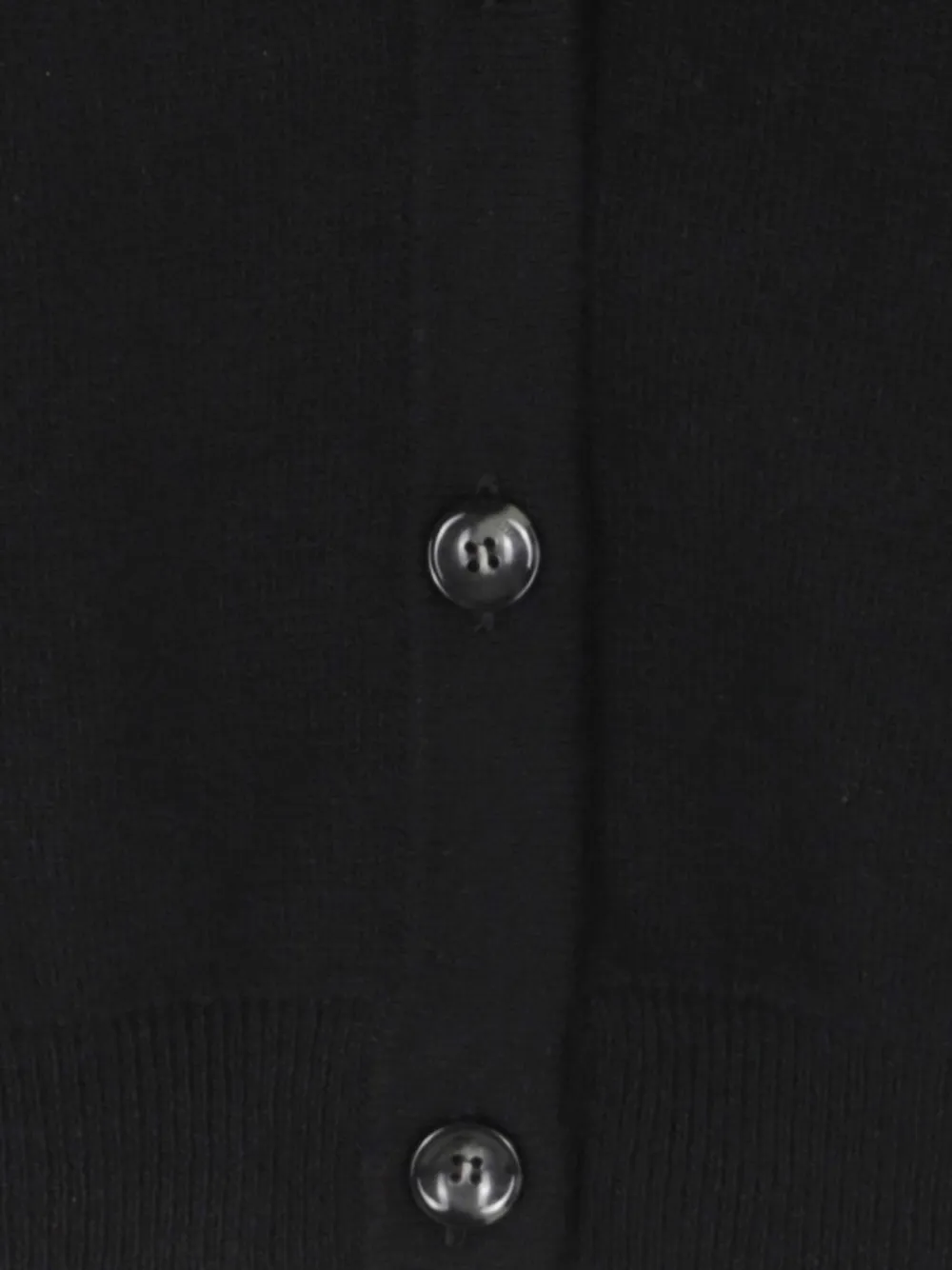 Roberto Collina V-neck cropped cardigan Zwart