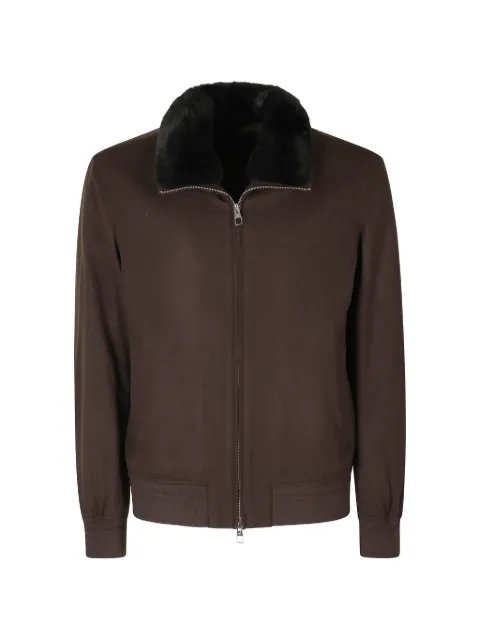 Montecore faux-fur collar bomber jacket