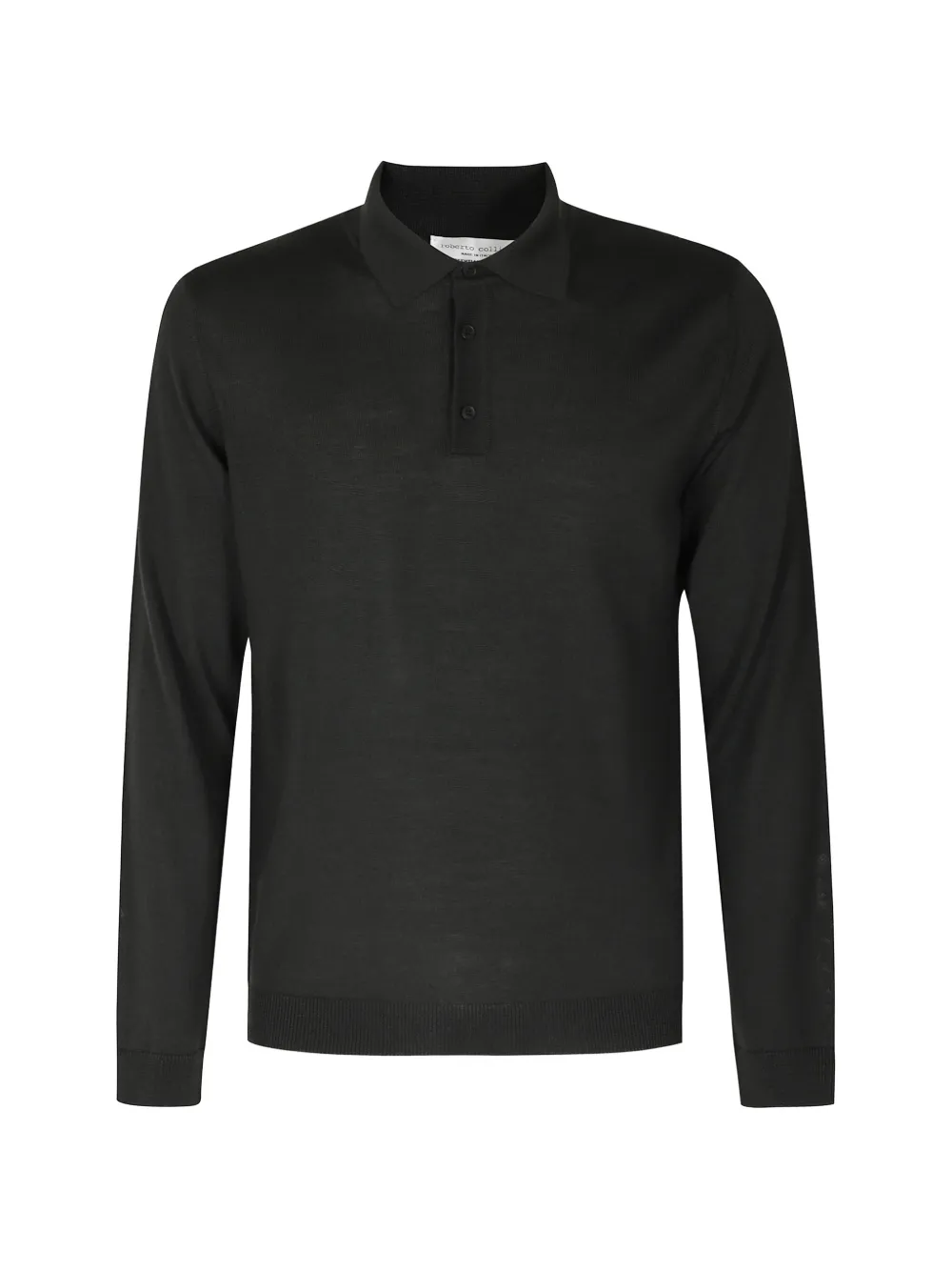 Roberto Collina wool polo shirt Groen