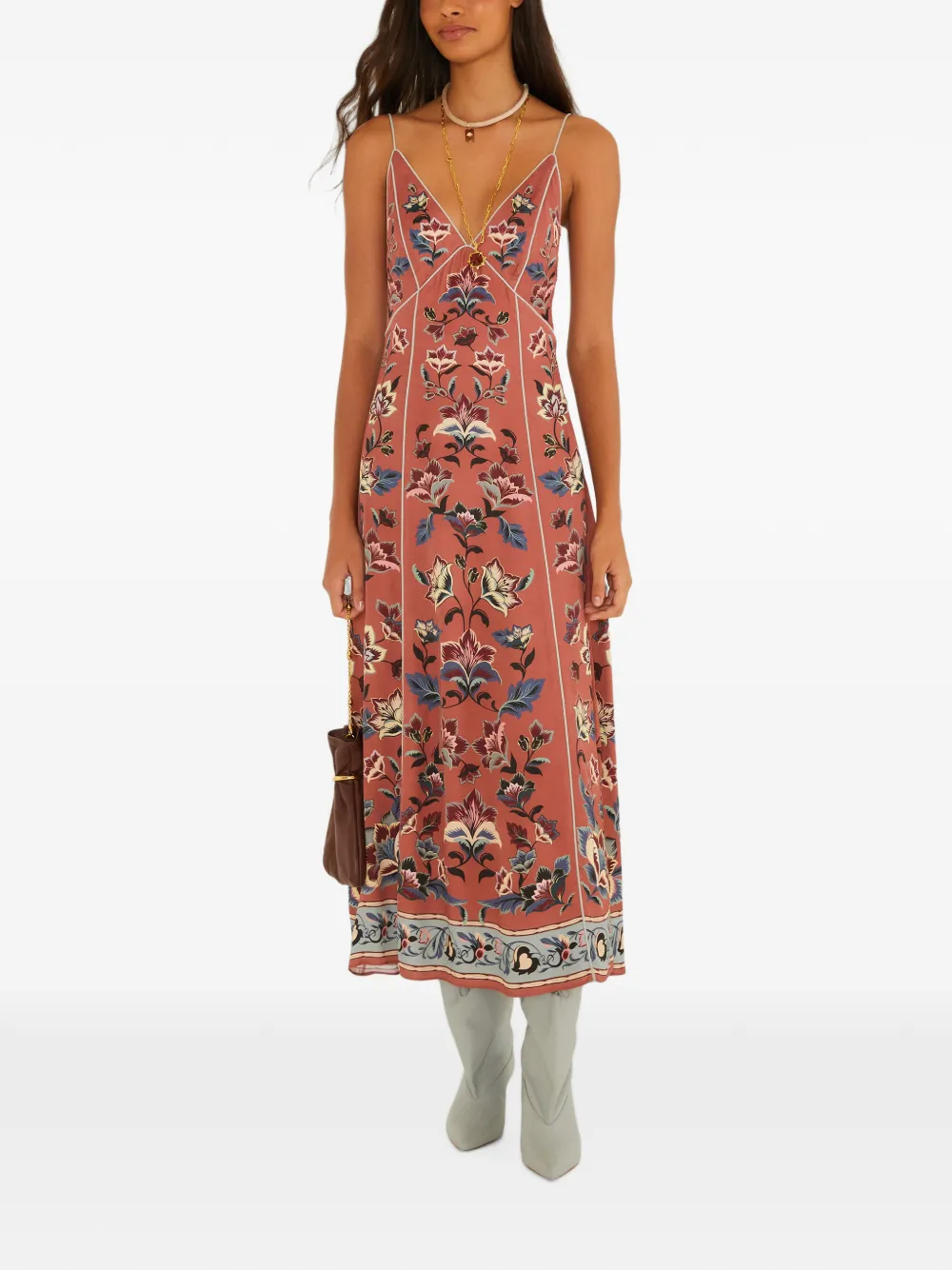 FARM Rio Floral Beauty Tapestry midi dress