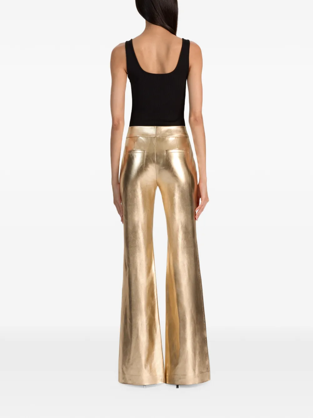 alice + olivia Andrew bootcut trousers Goud