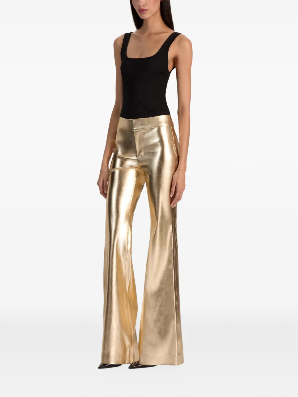 alice + olivia Andrew bootcut trousers Goud